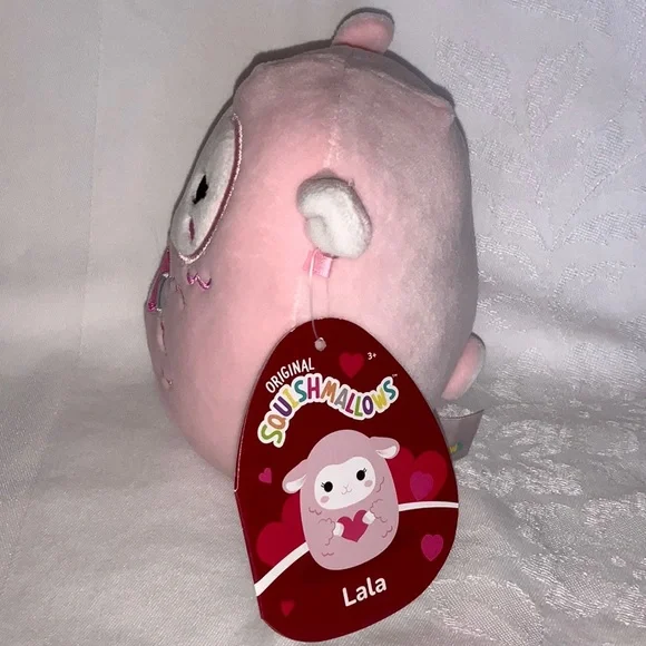 Lala the Lamb Valentines Heart Squishmallows Plush NWT Pink Kawaii Spring Lamb - Picture 2 of 11
